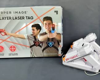 Sharper Image 2 Player Laser Tag Includes Laser Blasters And Chest Guards, In Original Box And Projex Battery Operated Arcade Game