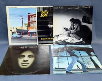 Billy Joel LP Record Albums Including Piano Man, The Stranger, Glass Houses, Streetlife Serenade And An Innocent Man
