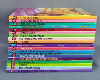Disney's Wonderful World Of Reading Hardback Books Including The Lion King, Dumbo, Bambi, Tangled And More Total Qty 20
