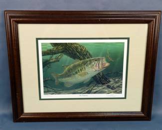 Randy McGovern Limited Edition Signed And Numbered Hidden Picture Prints "No Trespassing", No. 1327/3200 And "The Gill Gang", No. 850/3200, Both Are Framed And Matted Under Glass, 14.5" x 18.5"