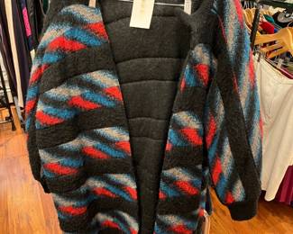 wool boucle oversized cozy coat