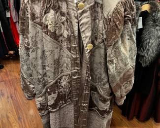 velvet, silk coat