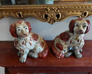 pair of Staffordshire dogs