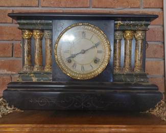 vintage art nouveau Waterbury clock