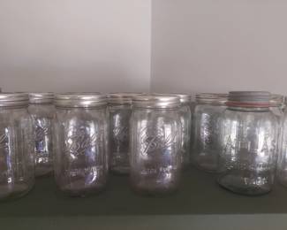 Collection of Mason jars
