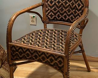 DECORATIVE WICKER SIDE CHAIR