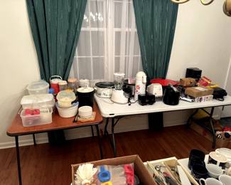 Small kitchen appliances and food storage