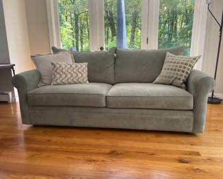 Full size green sofa.  Like new.  Redding ct