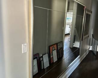 Extremely large mirror.  Very cool.   95 long x 67 high.  $495.  Irvington NY. Pick up
