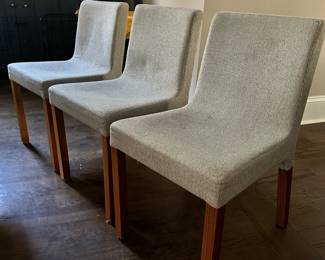 6 Blu dot dining chairs 22 deep x 17 w x 31 tall.   $124 each.   Irvington picknup