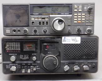 LOT OF 2 ELECTRONICS INCLUDING REALISTIC DX-302, YAESU FRG-8800 PARTS AND REPAIR