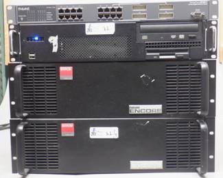 LOT OF 6 ELECTRONICS INCKUDING BOSTON AUDIO BR-2900 MIC MIXER, PANASONIC WJ-HD220, STUDIO COMM MODEL 55, COMPREHENSIVE VIDEO AND MORE