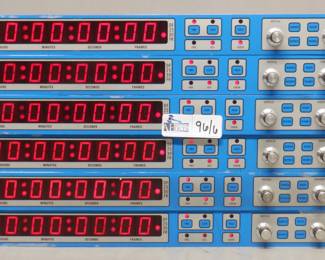 LOT OF 6 TELCOM RESEARCH FILM CLOCKS