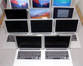 LOT OF 11 MAC LAPTOPS NO PS PARTS AND REPAIR