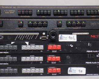 LOT OF 6 ELECTRONICS INCLUDING AUDIO VIDEO SWITCHERS