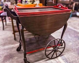 Vintage bar cart