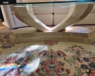 Maitland Smith Glass Top Coffee Table $1500 obo
58" x 30" x 17" tall