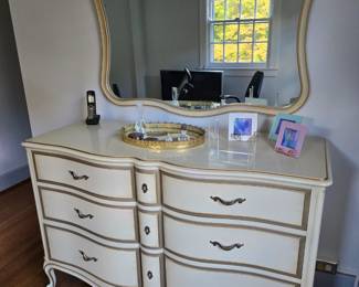 Dresser and Mirror
Dresser 54" w x 20.5" deep x 35" tall
Mirror 36" x 45"