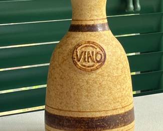 Vintage Pottery Craft handcrafted stoneware Vino pitcher