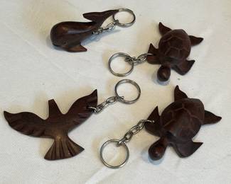 Wooden miniature keychains