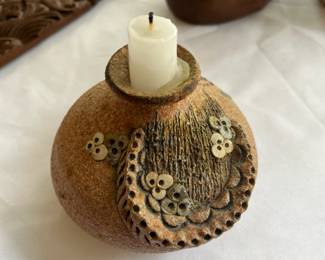 Signed Carma Sand Art Pottery