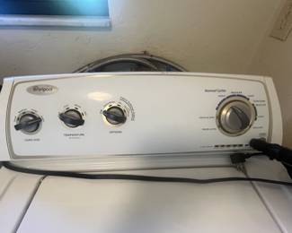 Whirlpool washer & dryer (sold as set) 