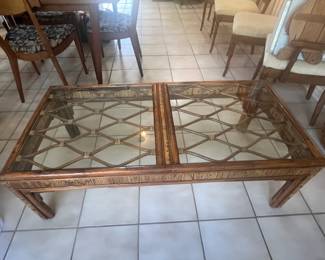 Rattan coffee table