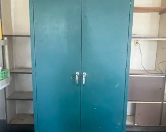 Metal storage cabinet