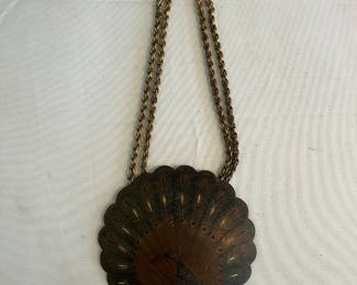 Vintage peacock necklace