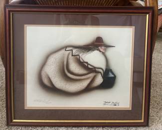 Original signed and numbered 657/1000, artist Robert Redbird