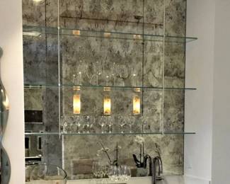 Made by MullerDesignsCA
Materials: antique mirror tiles (6) $850 worth 