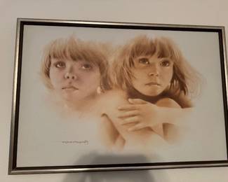 Maher Morcos airbrush and acrylic work on canvas