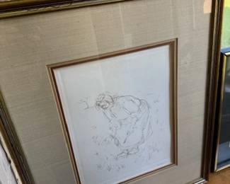 Enda Hibel, state proof, original etching on paper