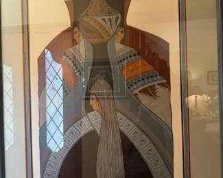 "Una Oferta" by Amado Pena, original serigraph