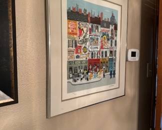 "Le Bon Vin" serigraph by Josef Farhi