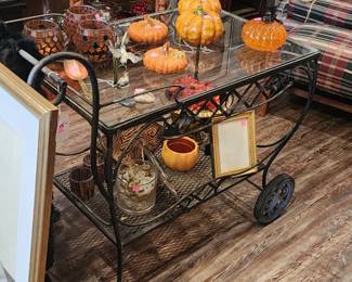 Patio tea cart