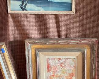 Artwork! Frames! Paintings! Winter scenes, flowers, etc