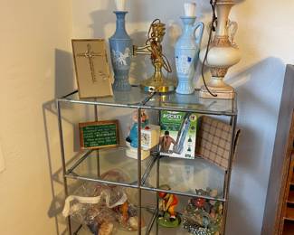 SHELF, DECOR, LAMPS