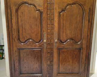 A vintage French Walnut Armoire. 