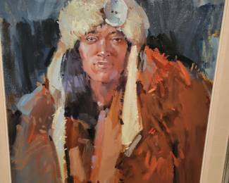 Oil Painting  by William F. Reese "Winter Hunter".