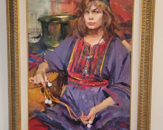 A large Oil Painting "Susan" by Scott Burdick.