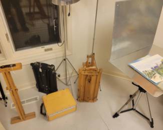 Easels.