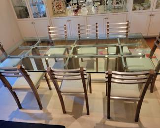 Michael Heltzer Dining Table and Chairs.