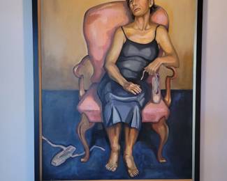 A large Oil Painting by Kristie Bretzke. 