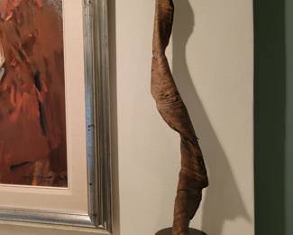 A pair of Mounted Kudo Antler Horns.