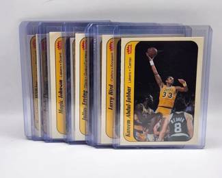 1986 FLEER BASKETBALL STICKER SET Near Complete set 10/11 Cards. Jordan Not included. Iconic set
