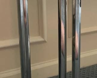 Estate - Side Metal Table, with Glass Top  - Closeup