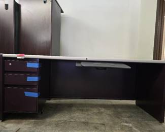 Steelcase Desk W/ 3 Drawers and Keyboard Tray