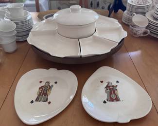 California pottery Lazy Susan, MCM