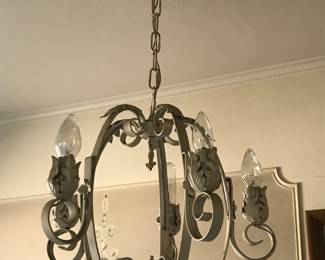 Wrought iron chandelier